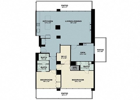 a floor plan of a two story house with a bedroom and a living room